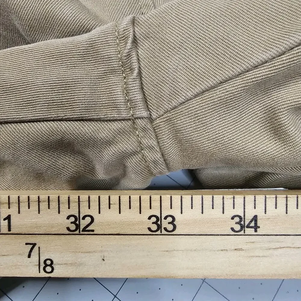 J Crew 484 Pants Mens 36x34 Tan Khaki Broken In Chino Slim Preppy Academia Read